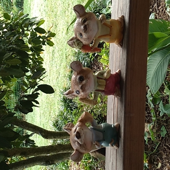 Vintage 1980s Homco Home Interiors 5601 mice with vegetables set of 3 - Picture 1 of 5